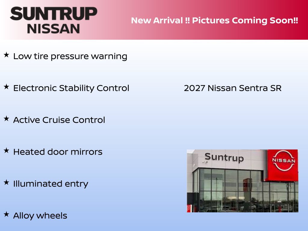 Certified 2027 Nissan Sentra SR w/ Floor Mat Package FWD image 4