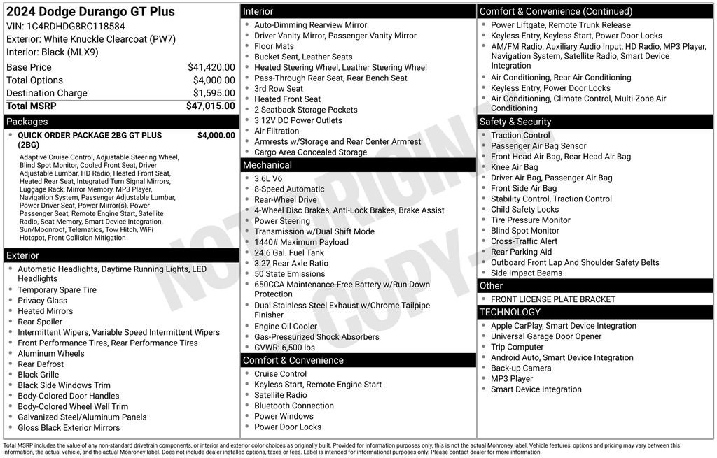 Used 2024 Dodge Durango GT image 44