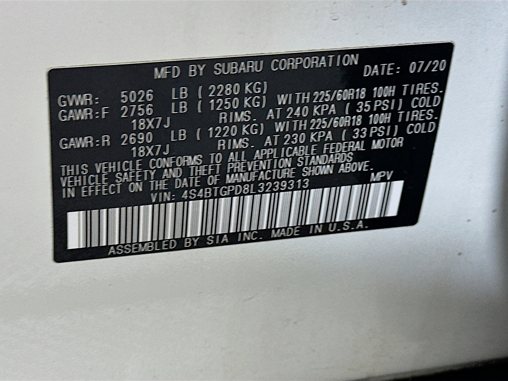 Used 2020 Subaru Outback Touring XT AWD/4WD image 12