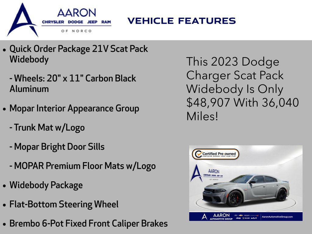 Certified 2023 Dodge Charger Scat Pack RWD image 10