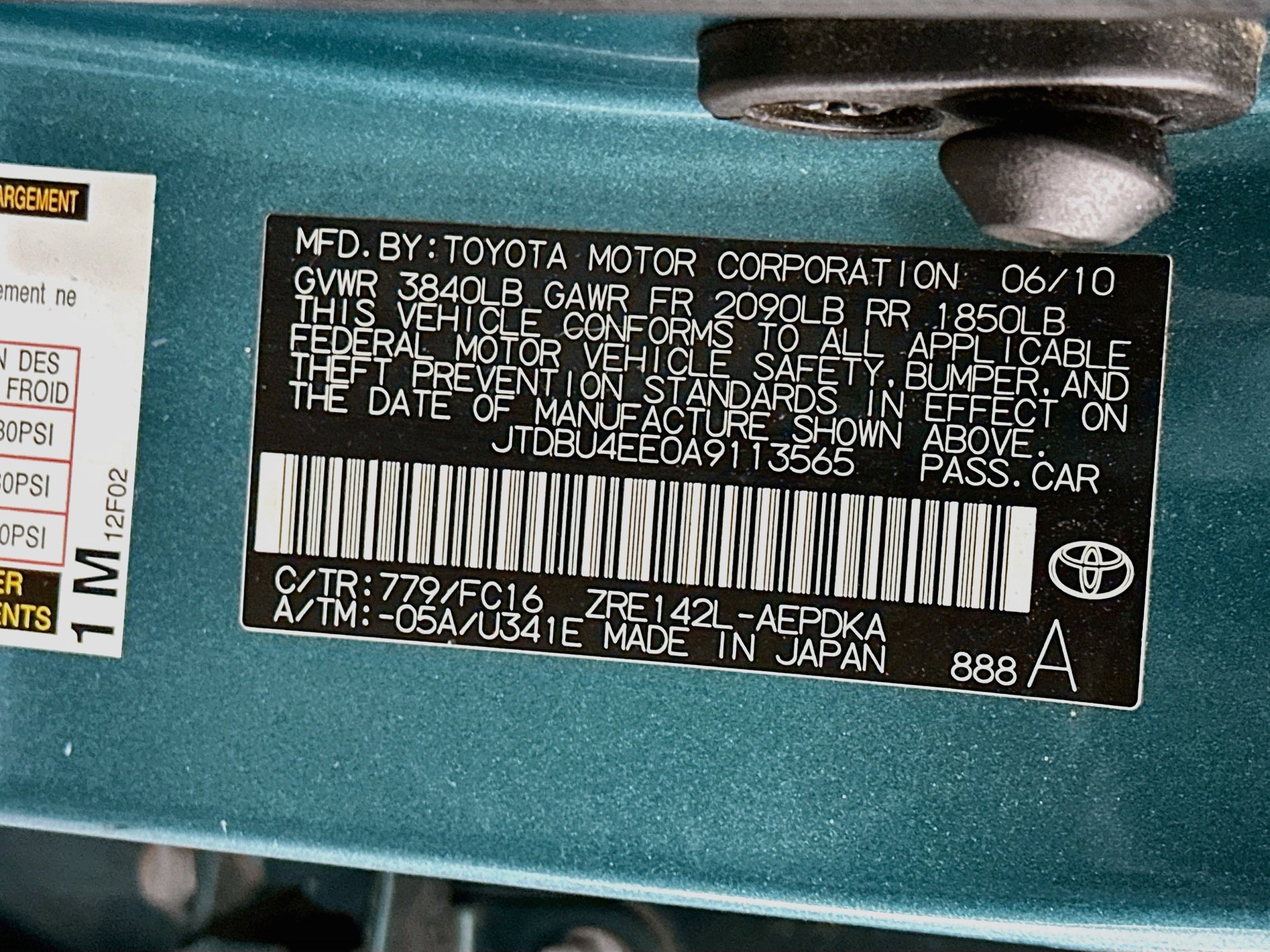 Used 2010 Toyota Corolla LE w/ All Weather Guard Pkg FWD image 12
