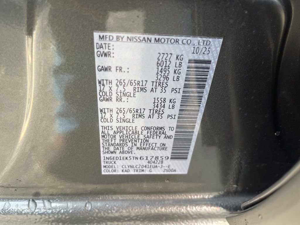 New 2026 Nissan Frontier SV w/ SV Convenience Package image 34