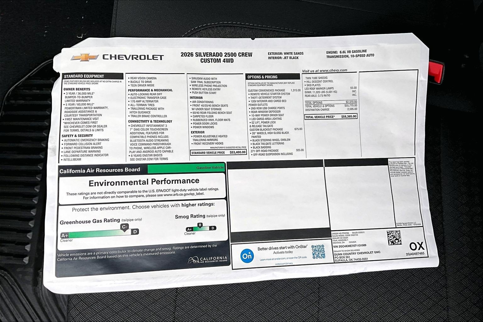 New 2026 Chevrolet Silverado 2500 Custom w/ Custom Convenience Package image 14