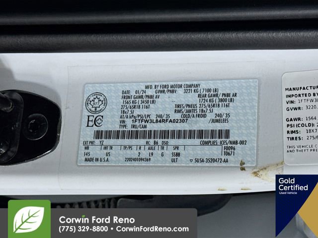 Certified 2024 Ford F150 XLT w/ Mobile Office Package image 34