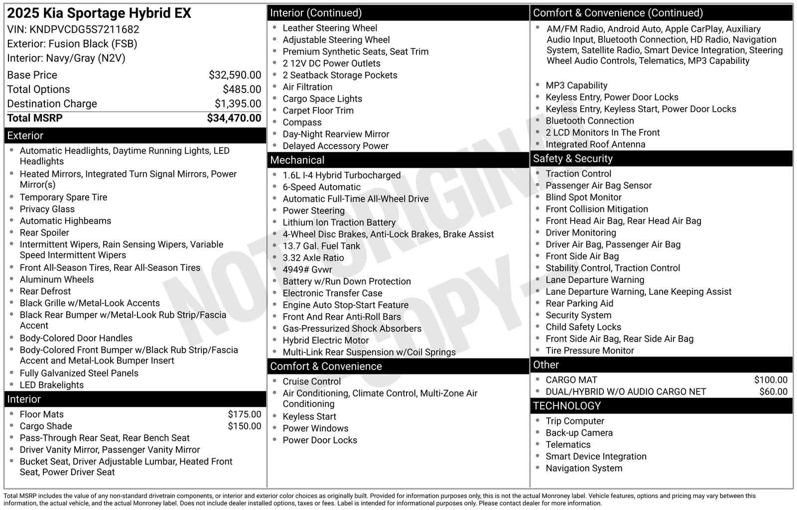 Certified 2025 Kia Sportage EX AWD/4WD image 35