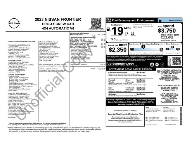 Used 2023 Nissan Frontier PRO-4X w/ Technology Package image 5