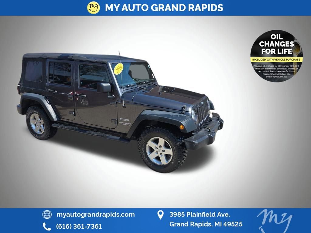 Used 2016 Jeep Wrangler Unlimited Sport w/ Quick Order Package 24S image 1