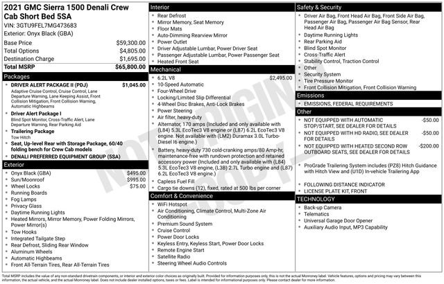 Used 2021 GMC Sierra 1500 Denali w/ Driver Alert Package II image 5