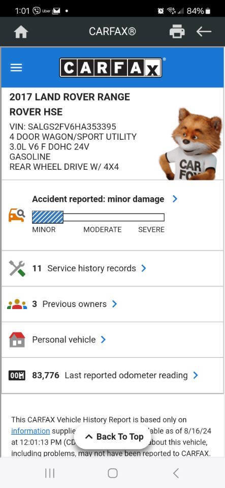 Used 2017 Land Rover Range Rover HSE AWD/4WD image 58