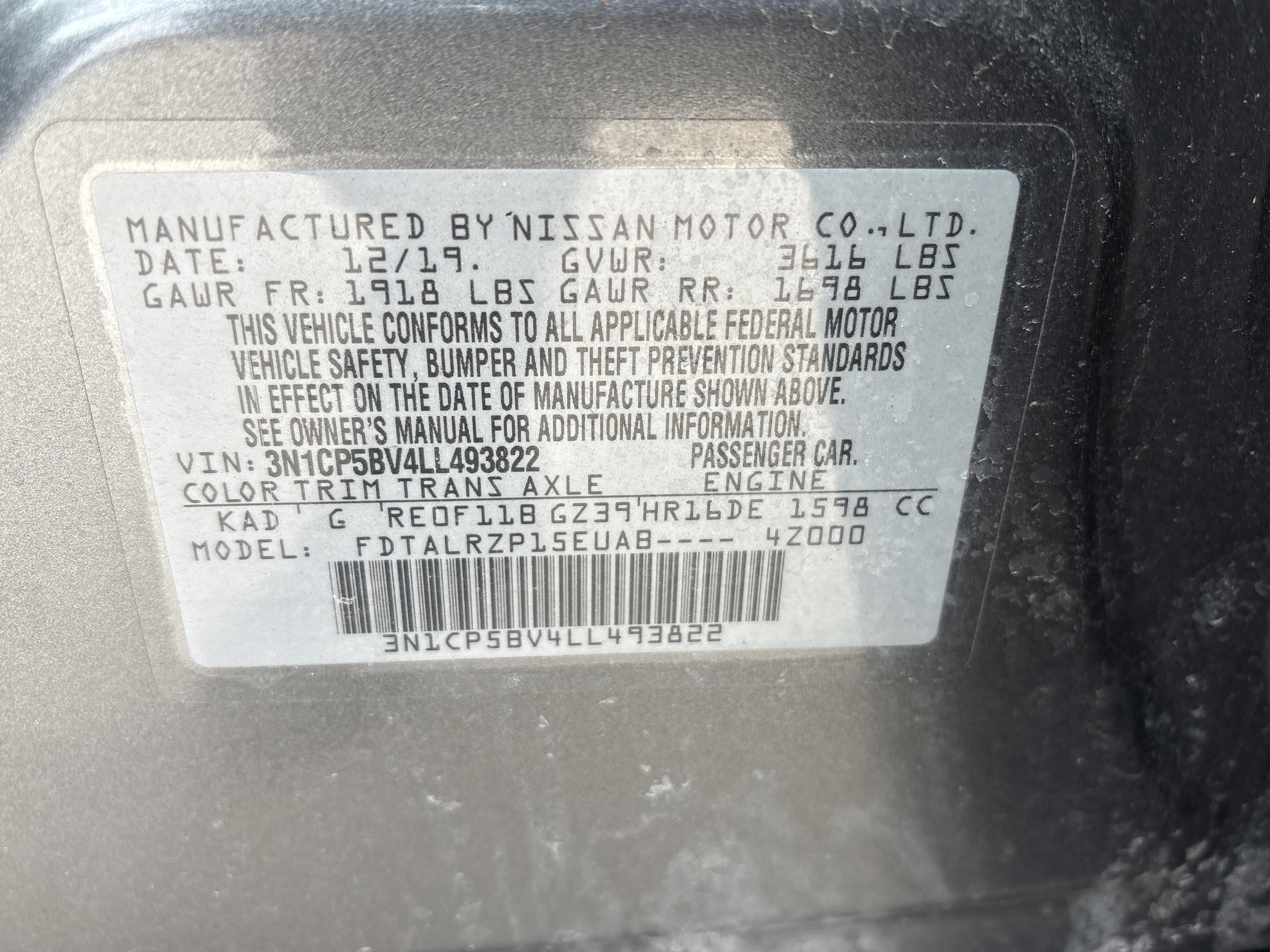 Used 2020 Nissan Kicks S image 5