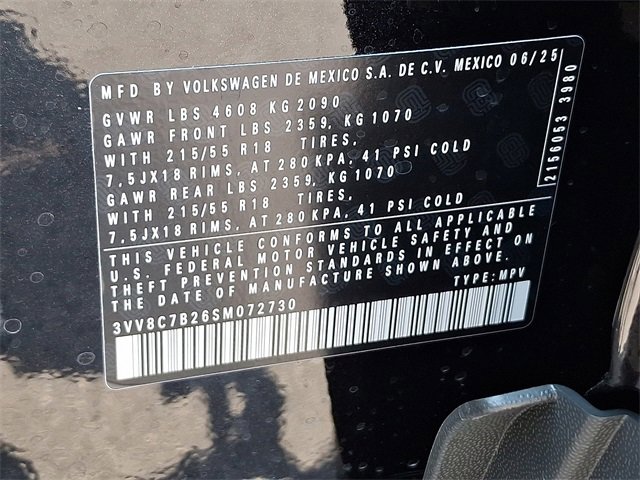 New 2025 Volkswagen Taos S image 20