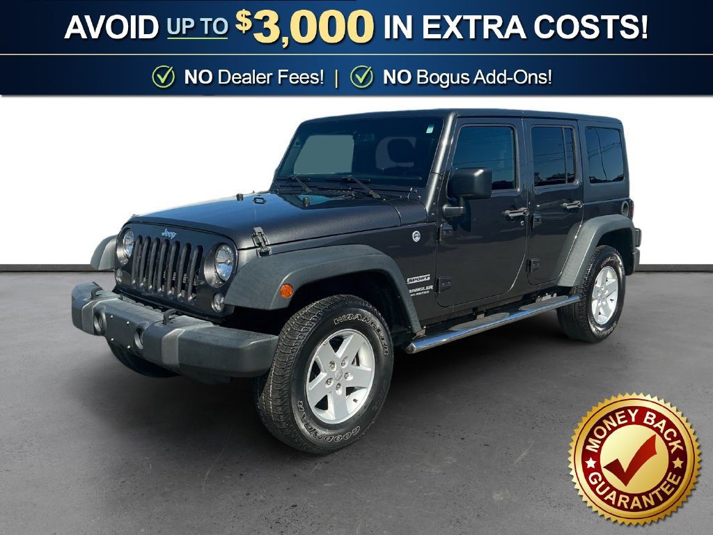 Used 2017 Jeep Wrangler Unlimited Sport w/ Quick Order Package 24S AWD/4WD 360° Tour