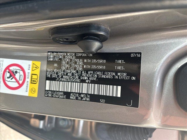 Used 2016 Lexus NX 200t F Sport w/ F Sport Premium Package FWD image 9
