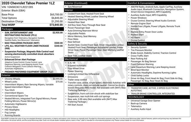 Used 2020 Chevrolet Tahoe Premier image 2