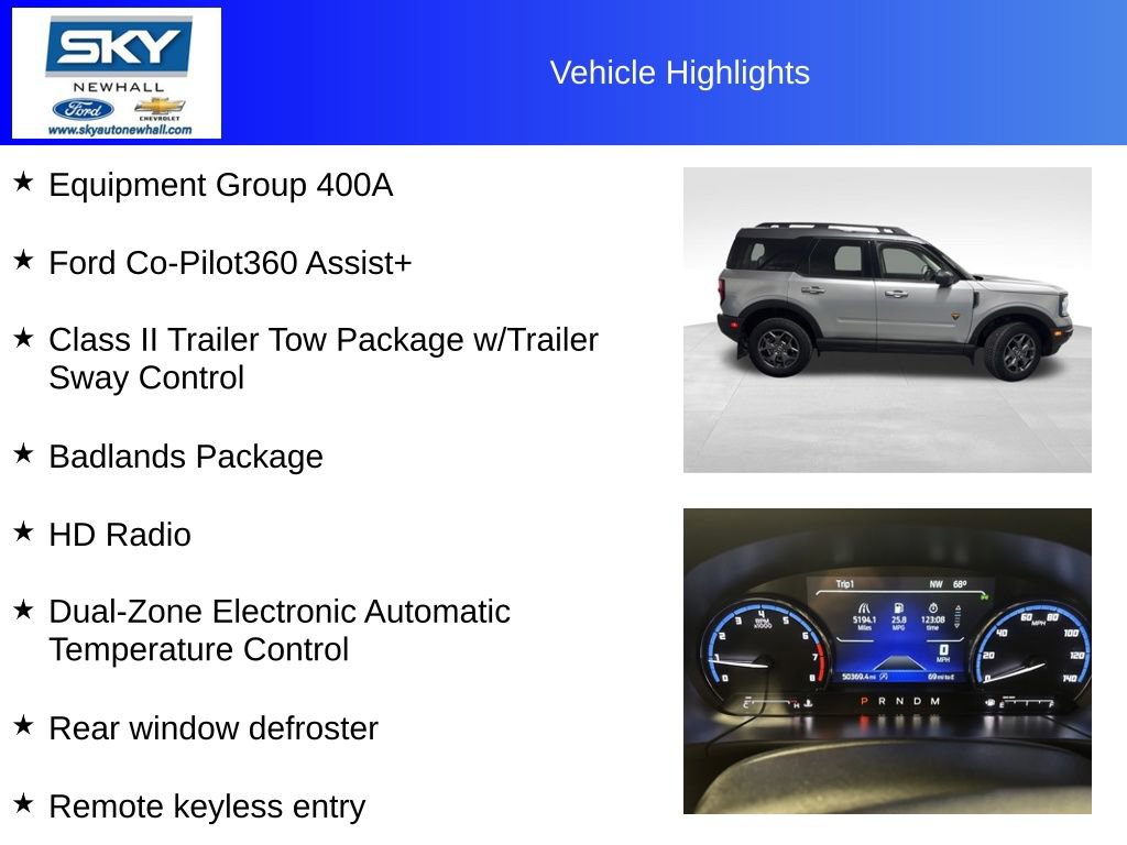 Used 2021 Ford Bronco Sport Badlands w/ Badlands Package image 12