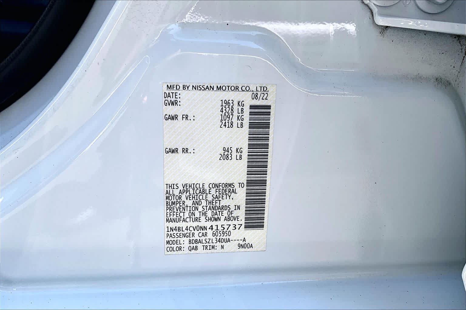 Used 2022 Nissan Altima 2.5 SR FWD image 34