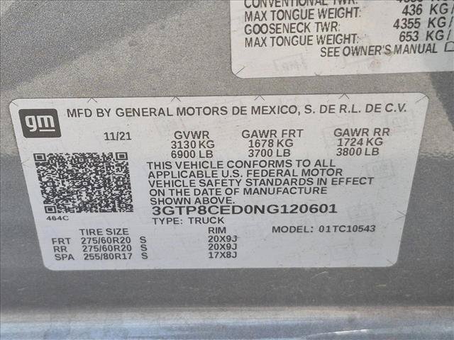 Used 2022 GMC Sierra 1500 Elevation w/ LPO, Elevation Black Package RWD image 15
