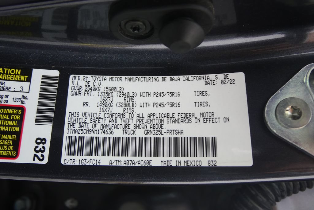 Used 2022 Toyota Tacoma SR5 w/ Technology Package RWD image 26