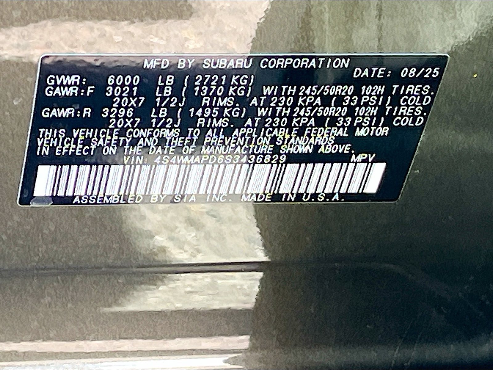 Used 2025 Subaru Ascent Limited AWD/4WD image 32