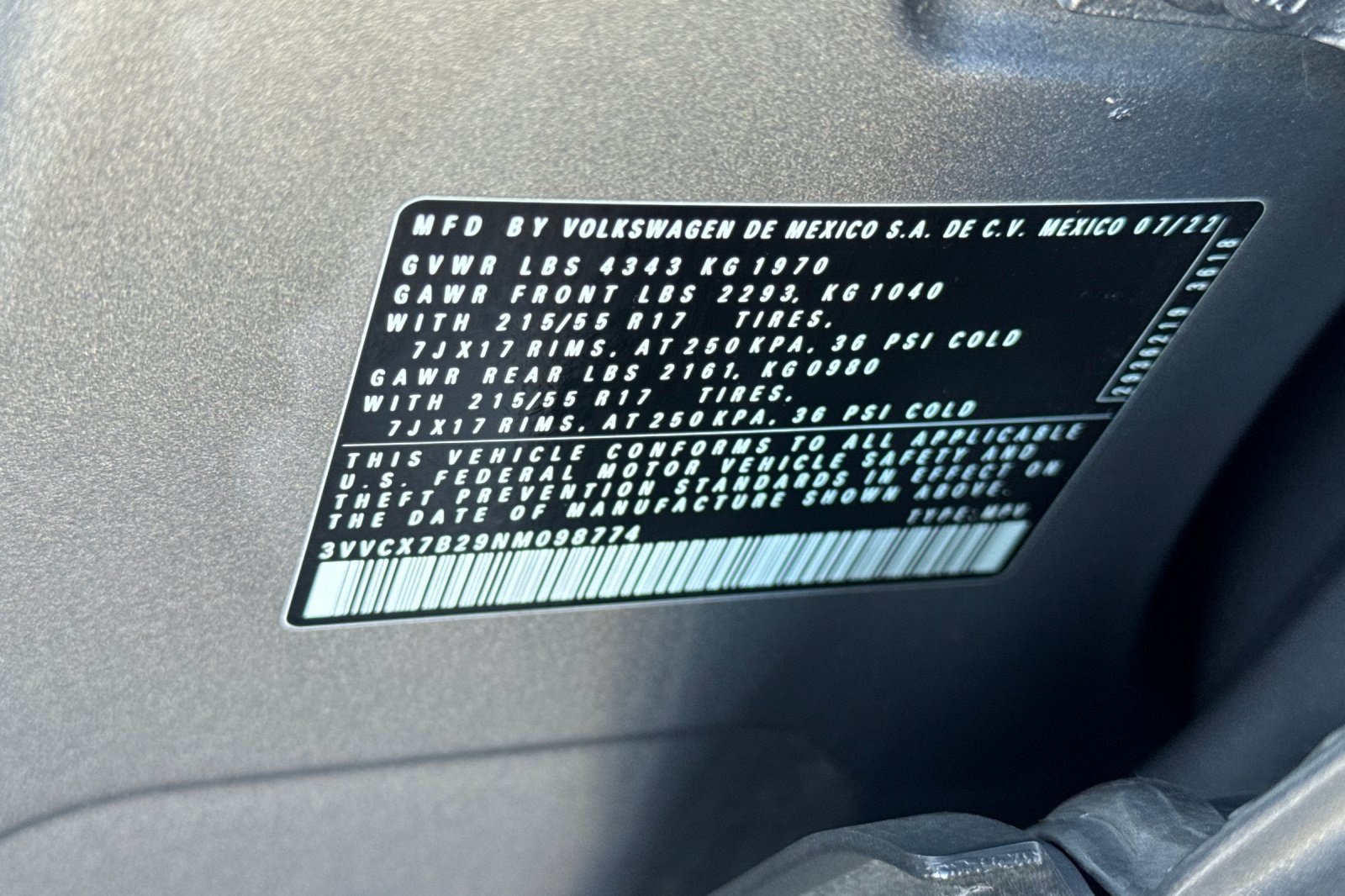 Used 2022 Volkswagen Taos S FWD image 27
