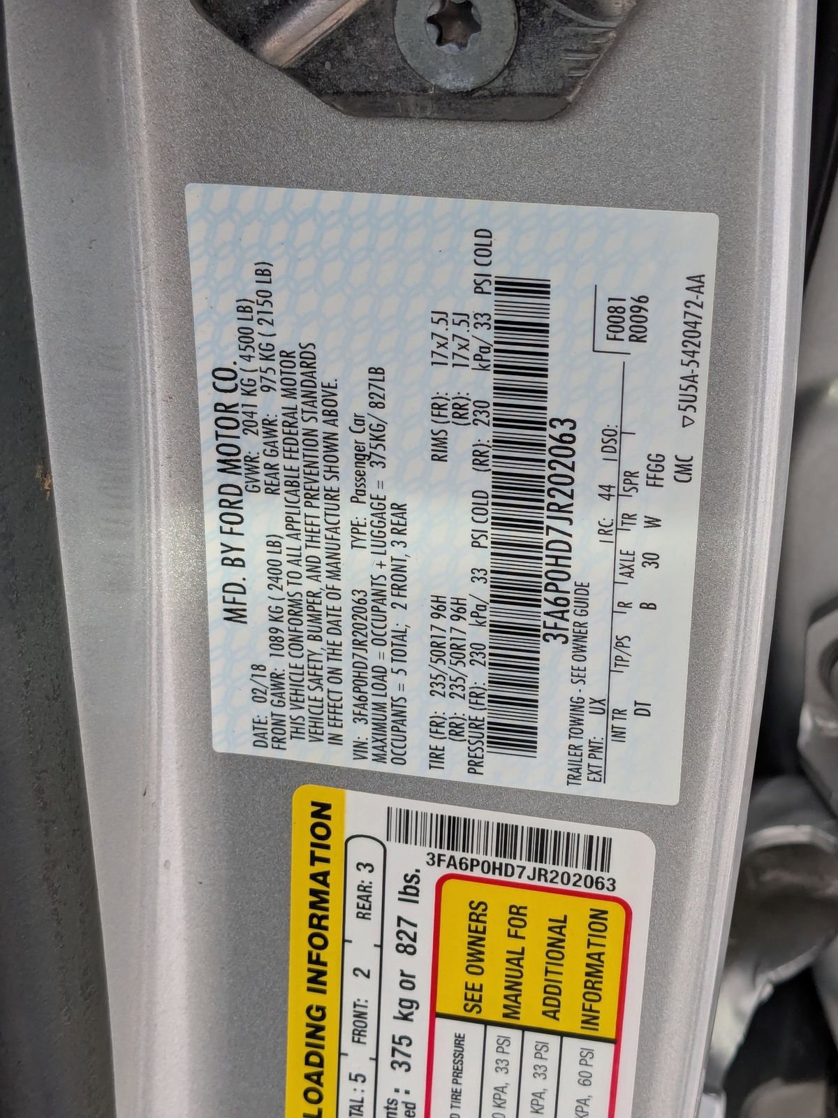 Used 2018 Ford Fusion SE w/ Fusion SE Technology Package image 36