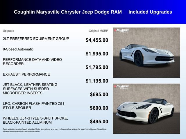 Used 2019 Chevrolet Corvette Stingray Convertible w/ 2LT Preferred Equipment Group image 3