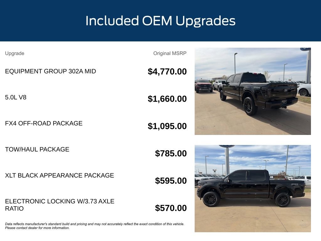 Certified 2024 Ford F150 XLT w/ Equipment Group 302A MID image 11