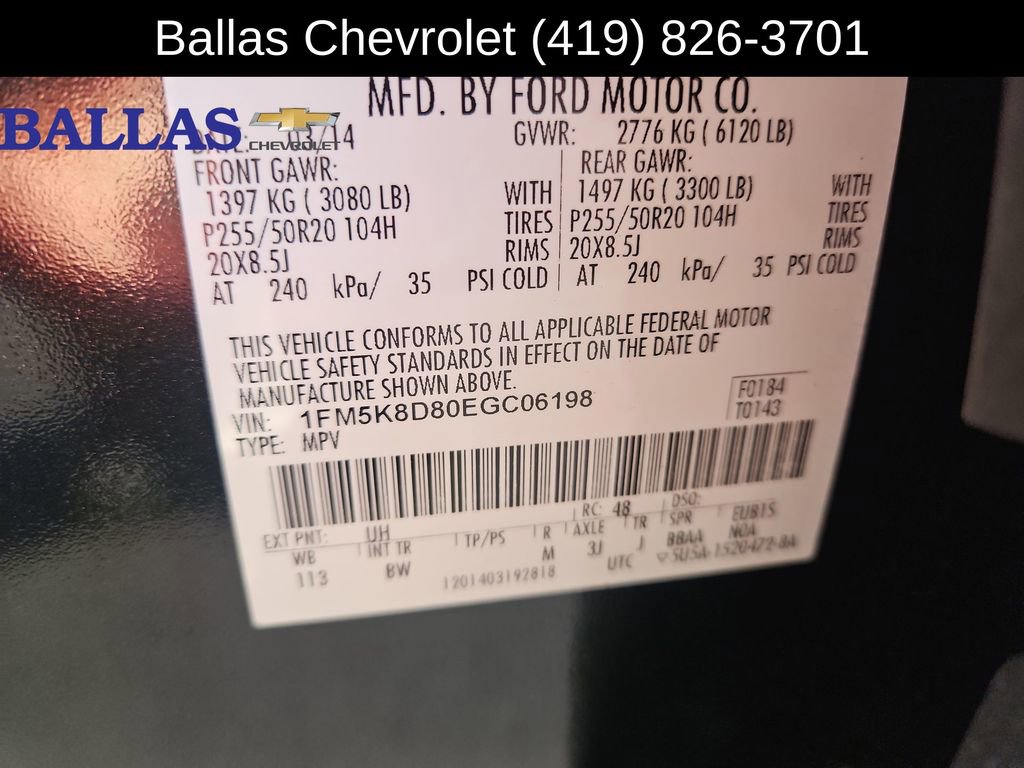 Used 2014 Ford Explorer XLT w/ Equipment Group 202A AWD/4WD image 34
