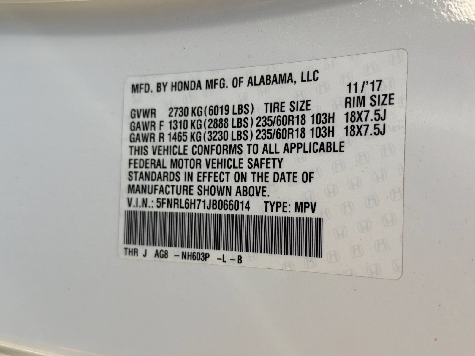 Used 2018 Honda Odyssey EX-L image 28