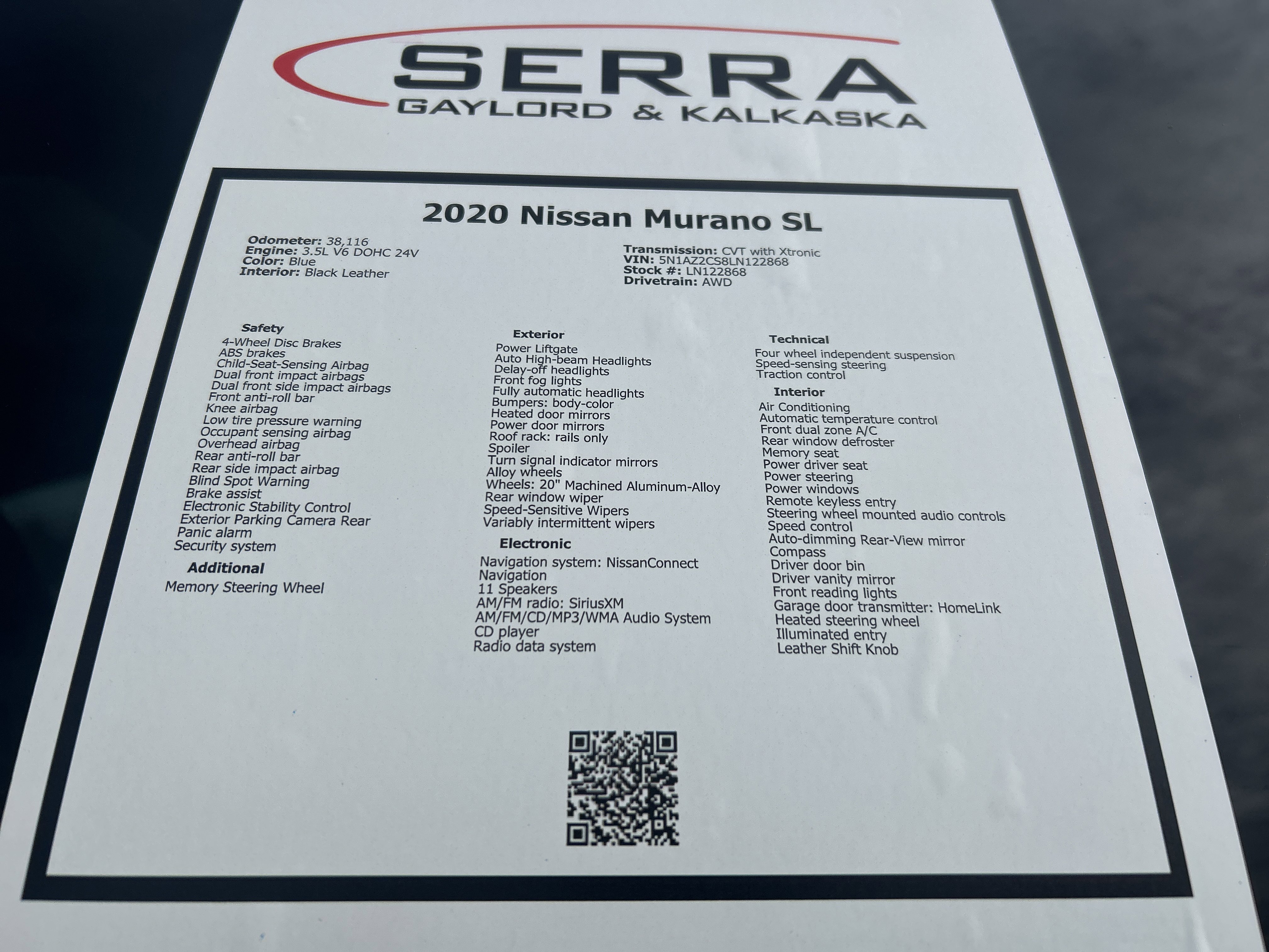 Used 2020 Nissan Murano SL image 26