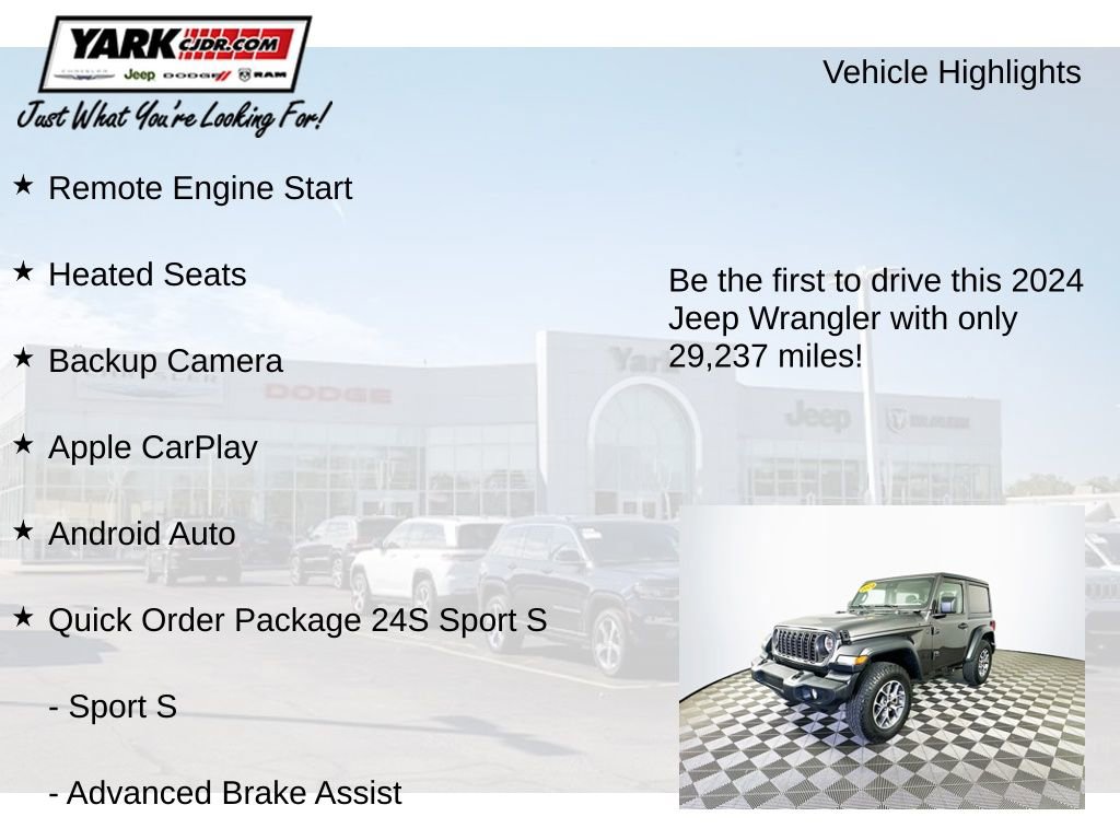 Certified 2024 Jeep Wrangler Sport S image 13