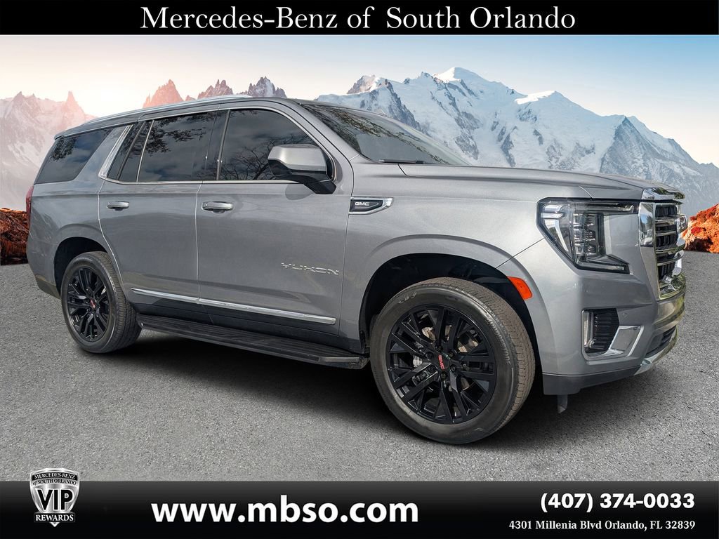 Used 2021 GMC Yukon SLT w/ Rear Media and Nav Package image 1