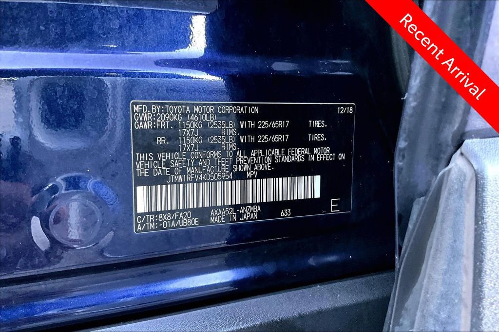 Used 2019 Toyota RAV4 XLE w/ All Weather Liner Package FWD image 19