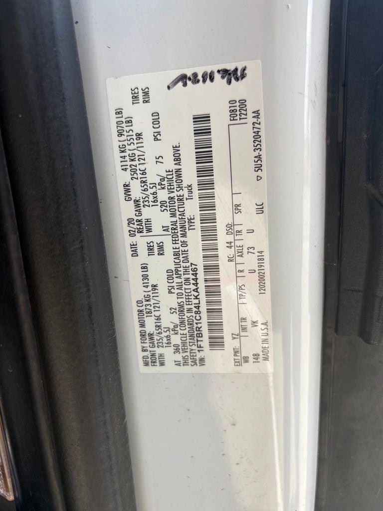 Used 2020 Ford Transit 250 Medium Roof w/ Load Area Protection Package RWD image 12