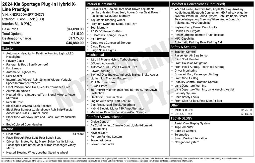 Certified 2024 Kia Sportage X-Line Prestige AWD/4WD image 30
