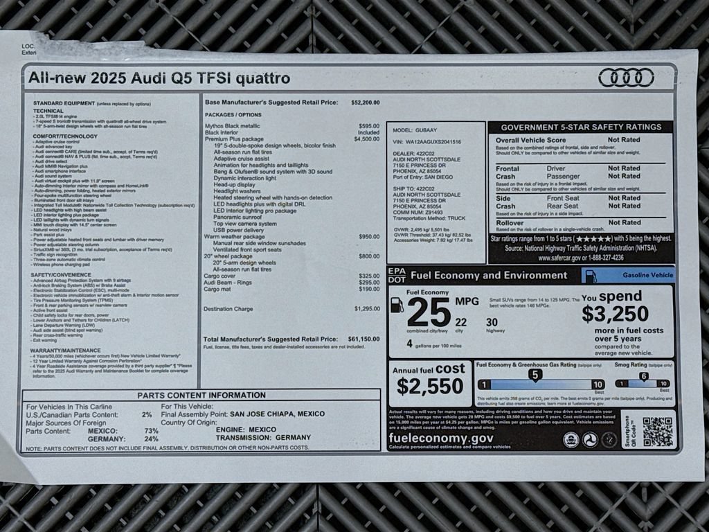 Used 2025 Audi Q5 Premium Plus w/ Premium Plus AWD/4WD image 10