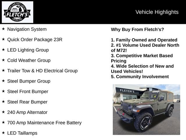 Used 2022 Jeep Wrangler Rubicon w/ Steel Bumper Group image 2