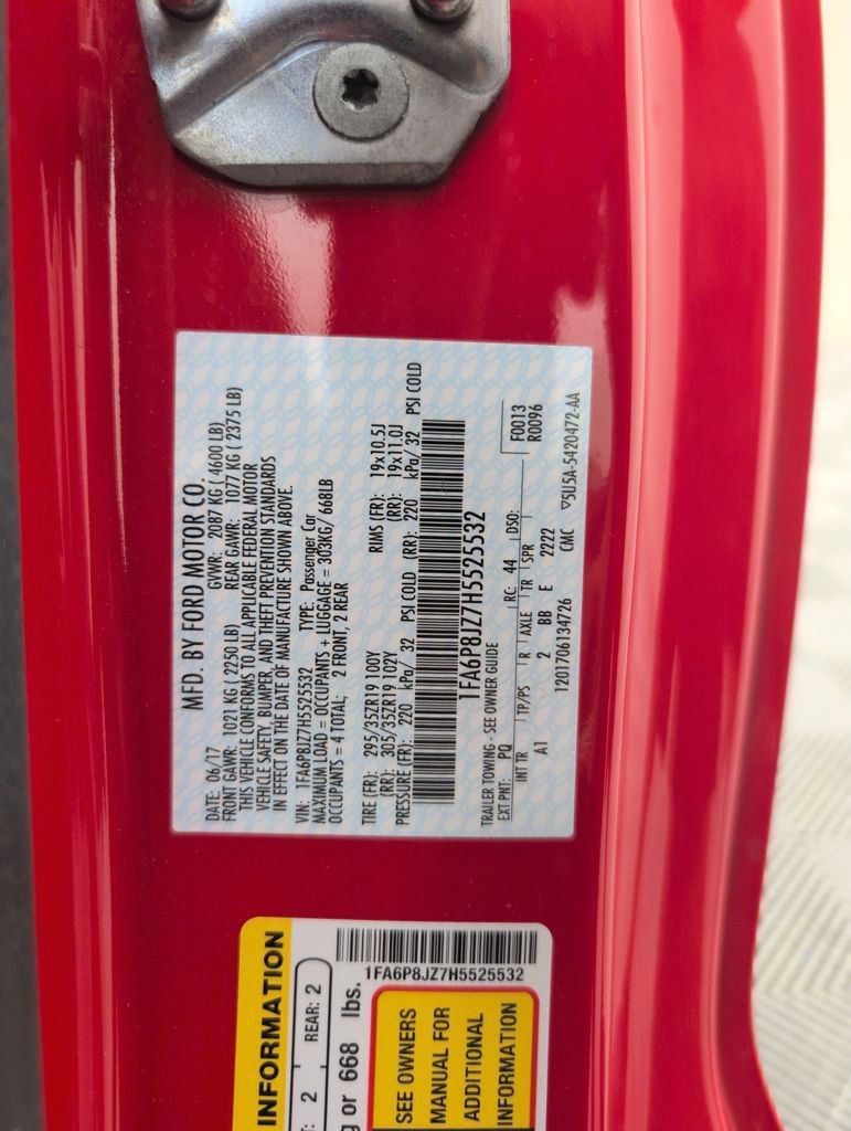 Certified 2017 Ford Mustang Shelby GT350 w/ Electronics Package image 41