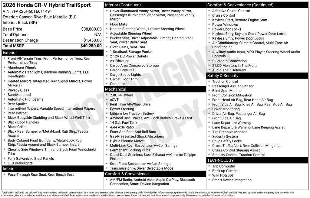 Certified 2026 Honda CR-V TrailSport image 38
