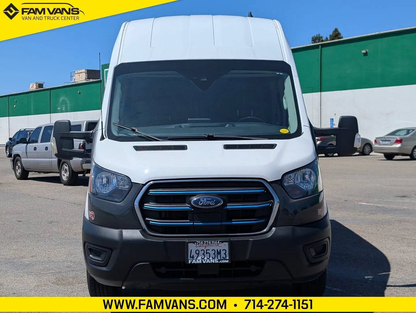 Used 2022 Ford E-Transit 148 High Roof w/ Load Area Protection Package RWD image 2