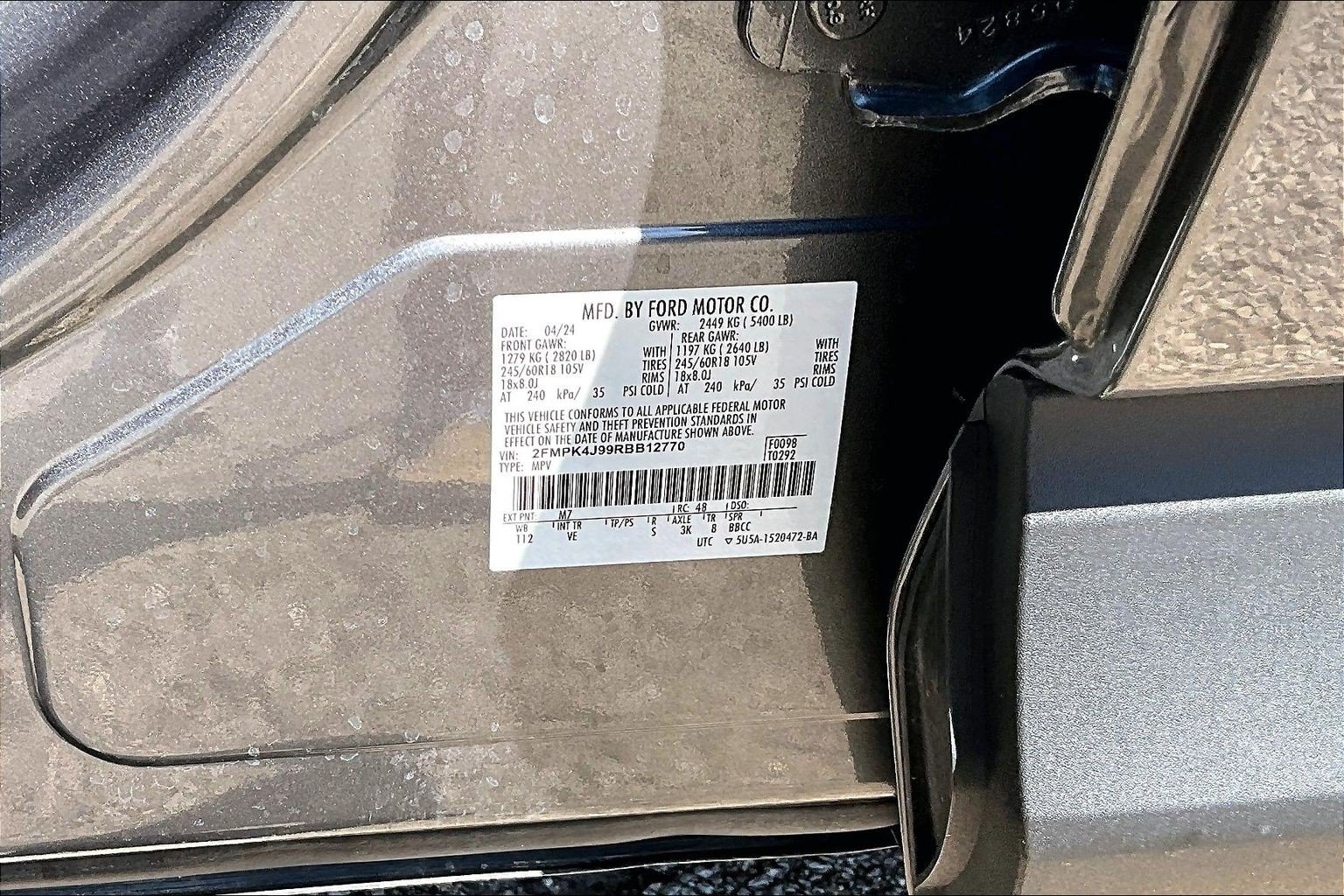 Certified 2024 Ford Edge SEL w/ Convenience Package AWD/4WD image 36