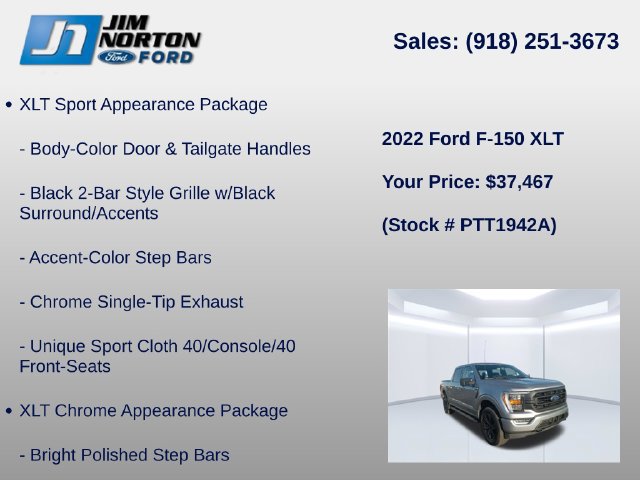 Certified 2022 Ford F150 XLT w/ Equipment Group 302A High AWD/4WD image 16