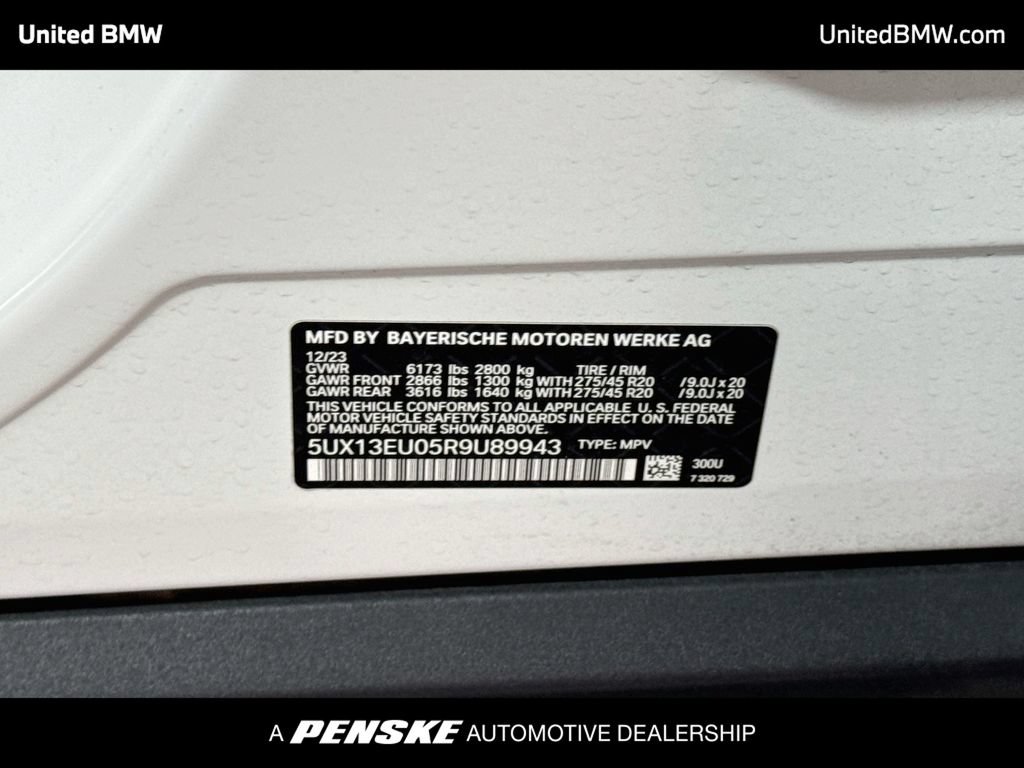 Certified 2024 BMW X5 sDrive40i w/ Premium Package RWD image 22