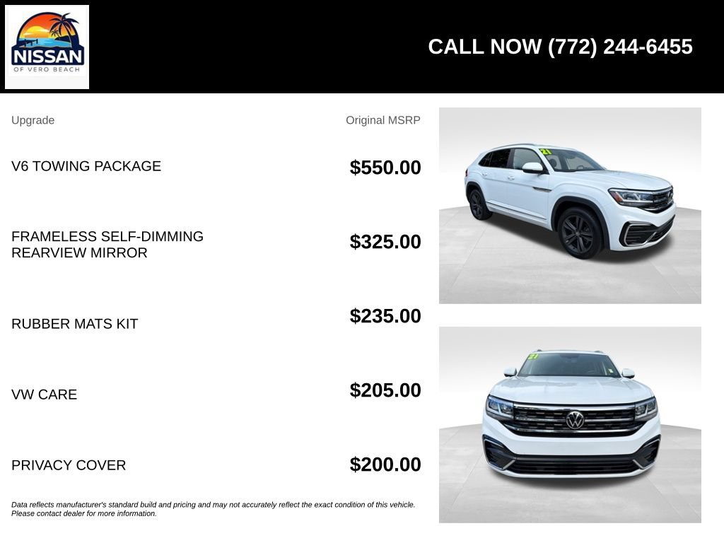 Used 2021 Volkswagen Atlas Cross Sport SE w/ V6 Towing Package FWD image 6