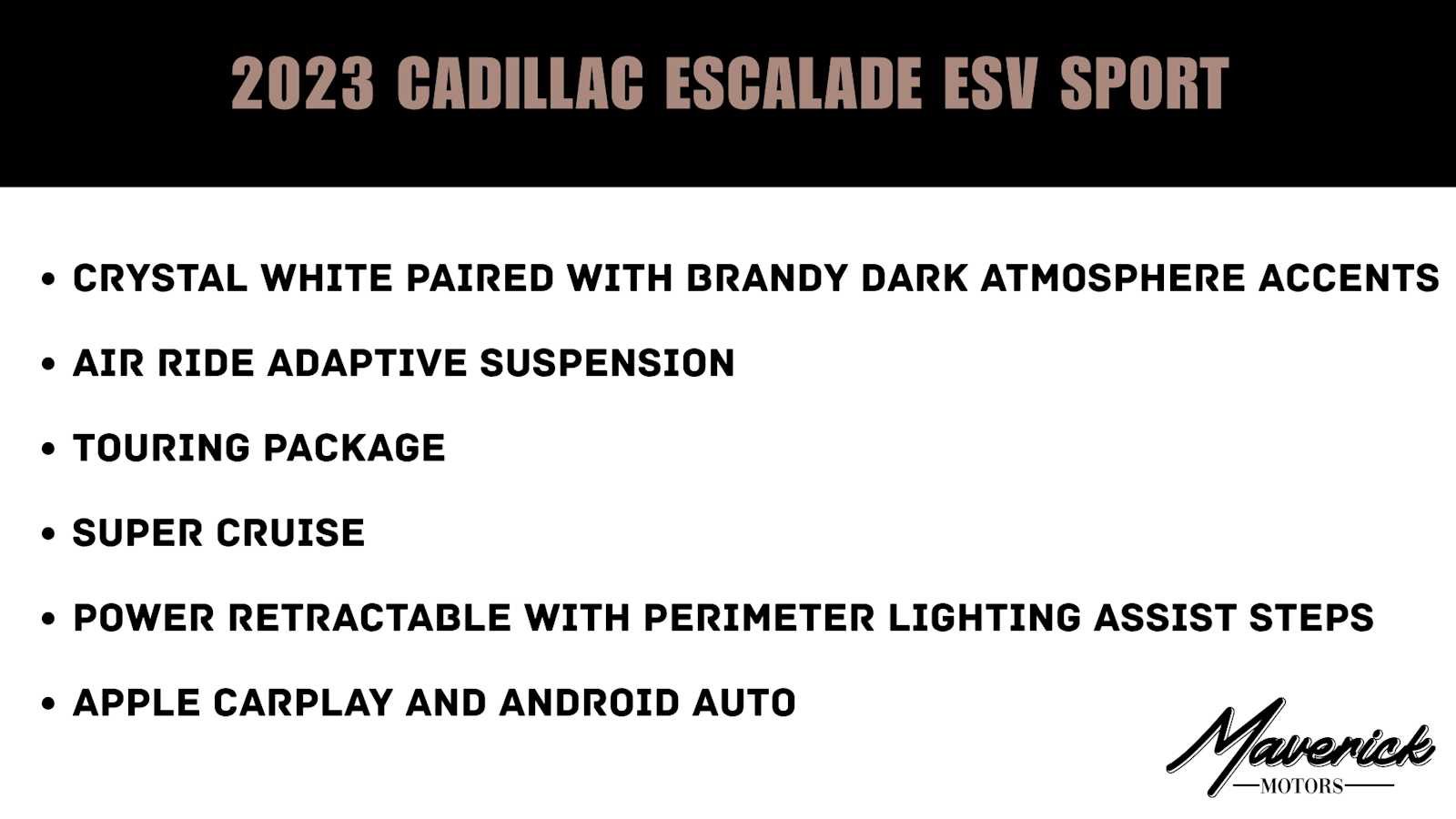 Used 2023 Cadillac Escalade ESV Sport w/ Touring Package AWD/4WD image 2
