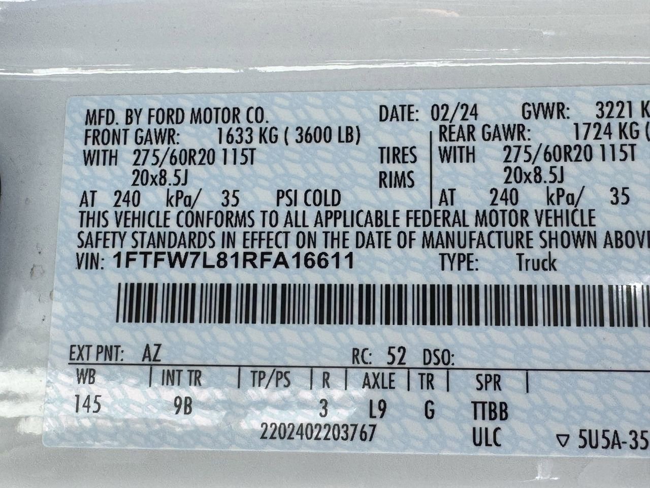 Used 2024 Ford F150 Platinum w/ FX4 Off-Road Package image 35