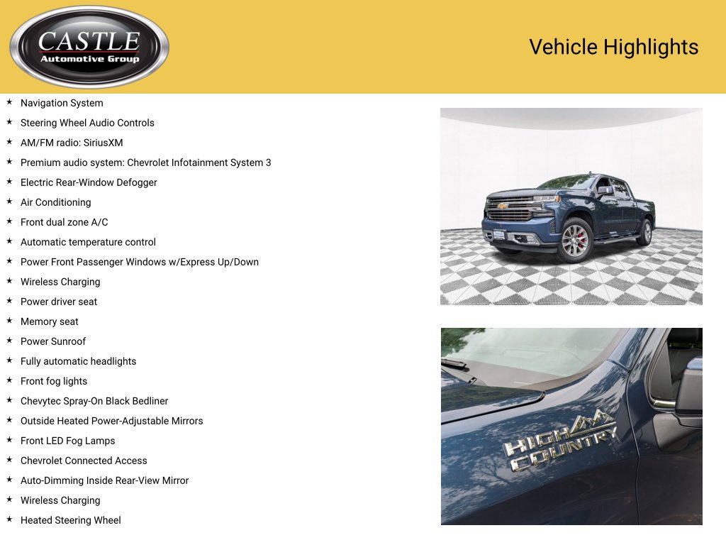 Used 2019 Chevrolet Silverado 1500 High Country AWD/4WD image 4