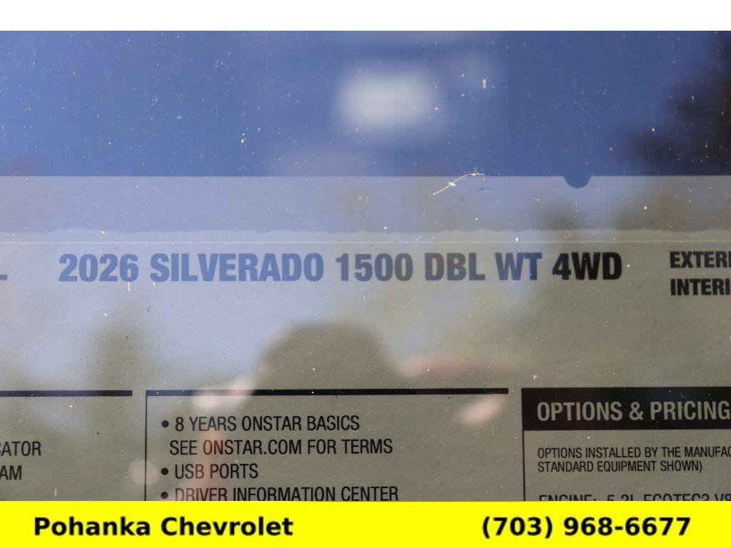 New 2026 Chevrolet Silverado 1500 W/T w/ WT Value Package AWD/4WD image 30