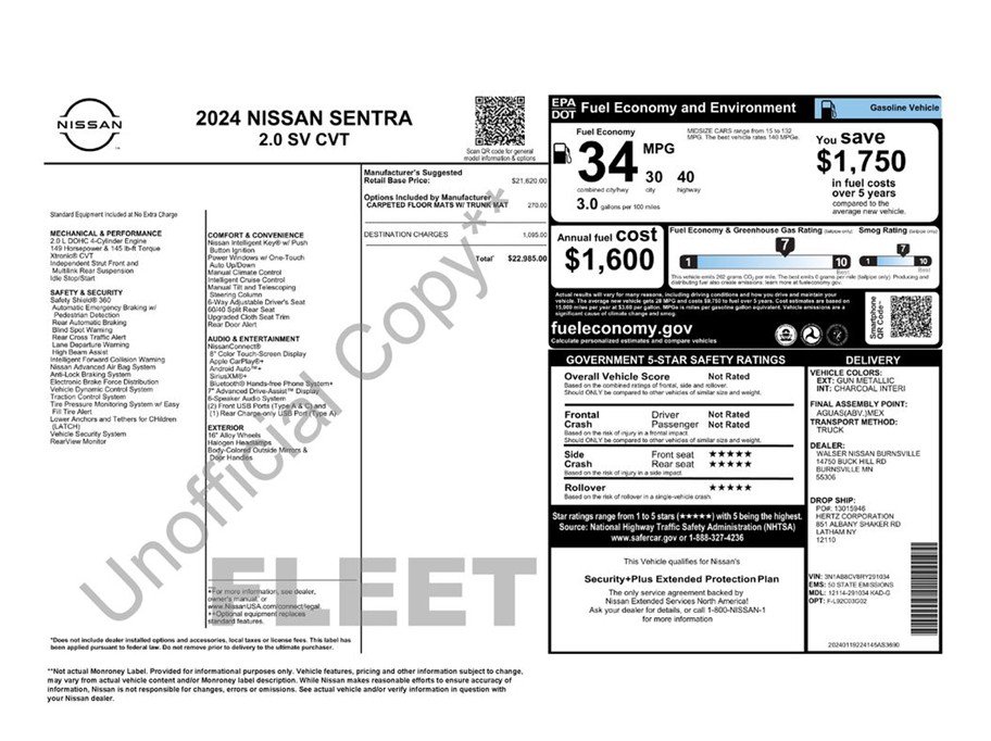 Used 2024 Nissan Sentra SV image 36