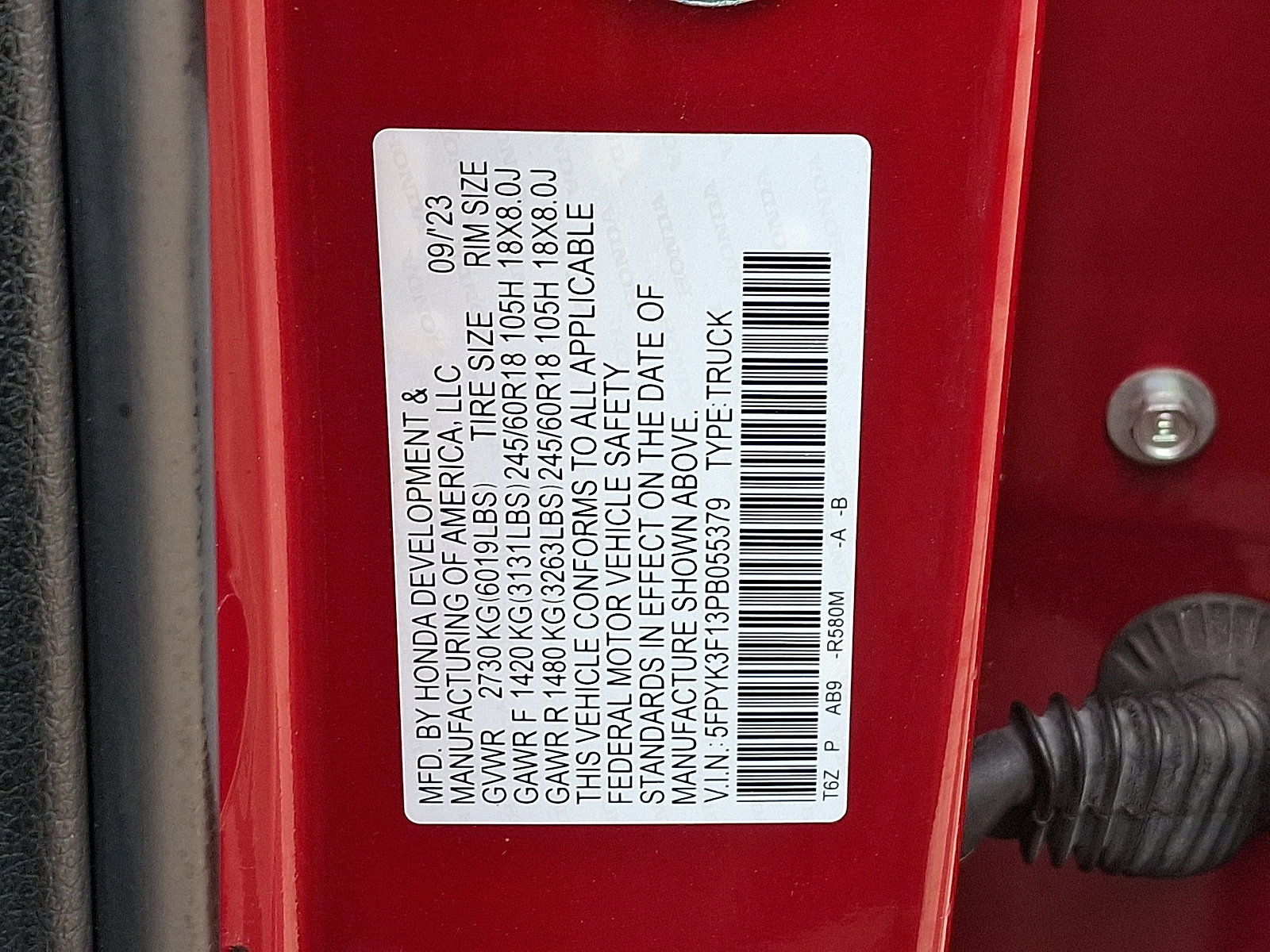 Used 2023 Honda Ridgeline Sport image 27